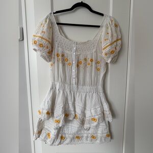 LoveShackFancy Bentley Floral Lace Dress